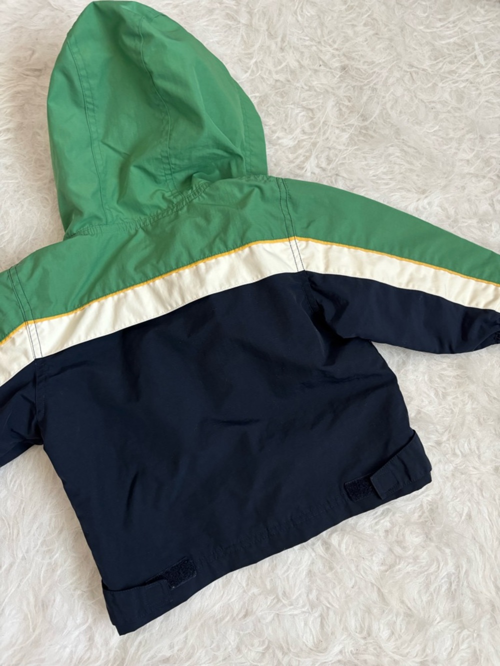 The Children's Place Green & Navy Hooded Spring Windbreaker/Rain Jacket - Picture 5 of 5